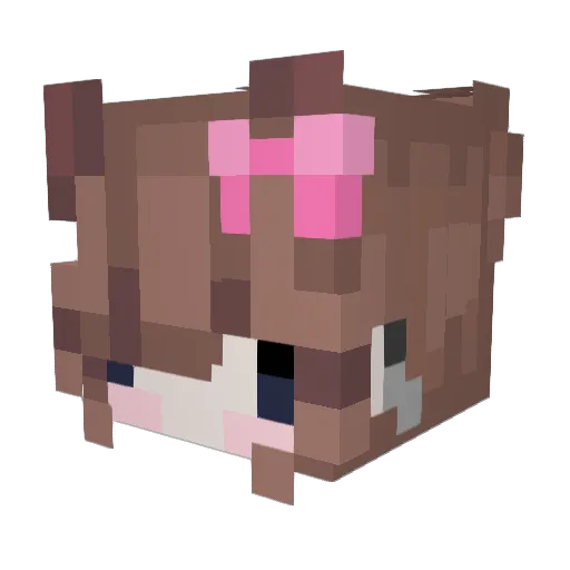 faeriekatt Minecraft avatar head, 3D render