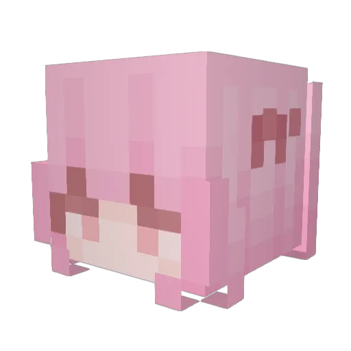 faerielle Minecraft avatar head, 3D render