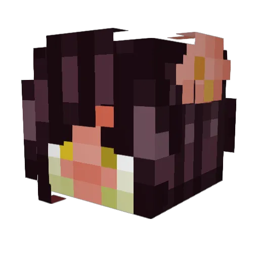 faeriezz Minecraft avatar head, 3D render