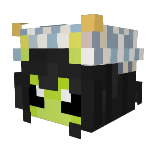 faerings Minecraft avatar head, 3D render
