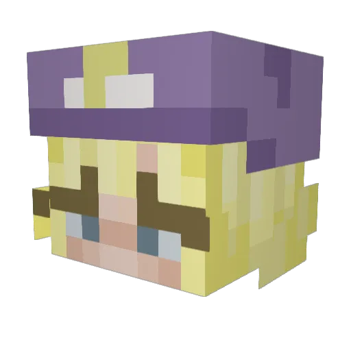 faerinrin Minecraft avatar head, 3D render