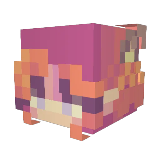 faeryjam Minecraft avatar head, 3D render