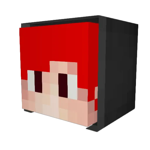 fafa167 Minecraft avatar head, 3D render