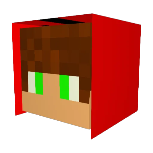 fafa2805 Minecraft avatar head, 3D render