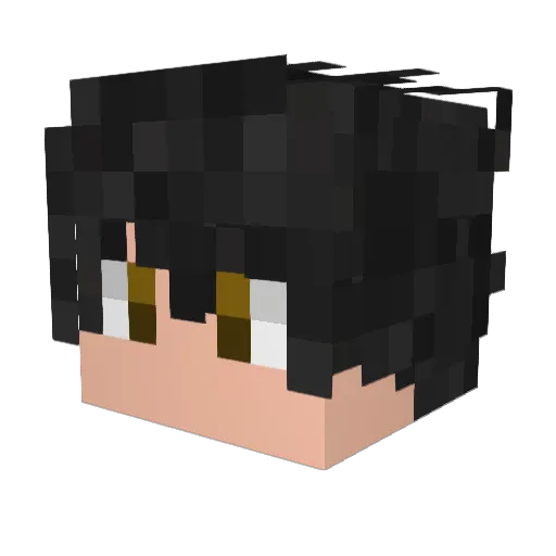 fafabot Minecraft avatar head, 3D render