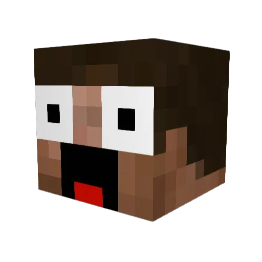 fahad_k_k Minecraft avatar head, 3D render
