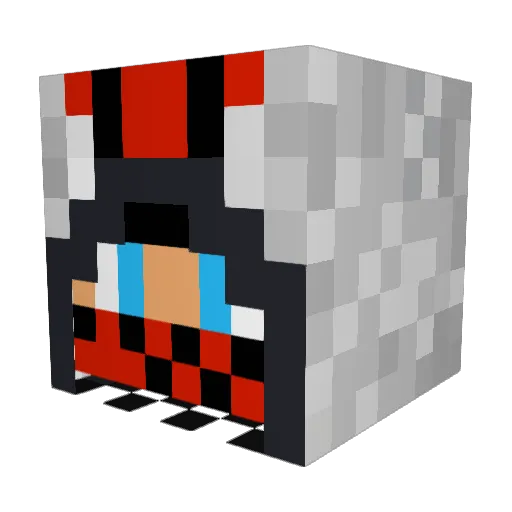 fahadbader2004 Minecraft avatar head, 3D render