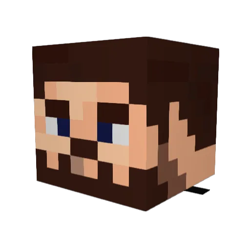 fahrenheit_ak Minecraft avatar head, 3D render