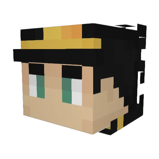 faidon1 Minecraft avatar head, 3D render