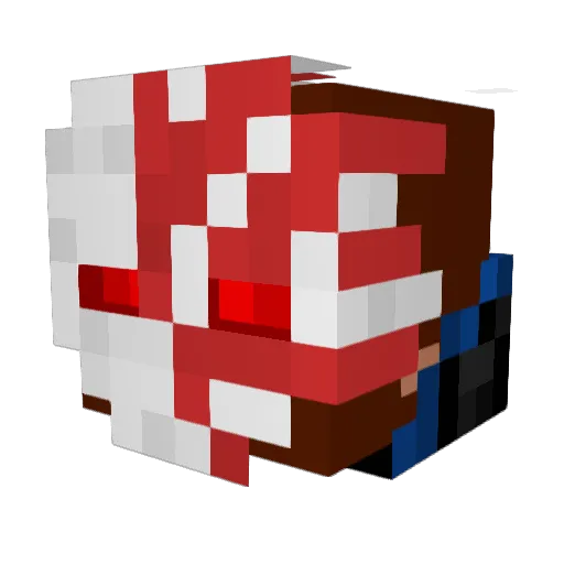 faier12 Minecraft avatar head, 3D render