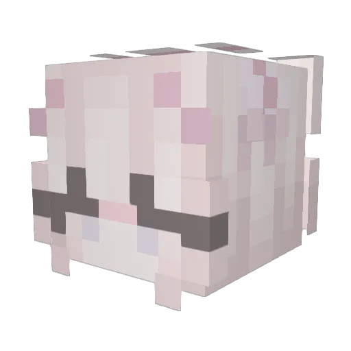 faihry Minecraft avatar head, 3D render