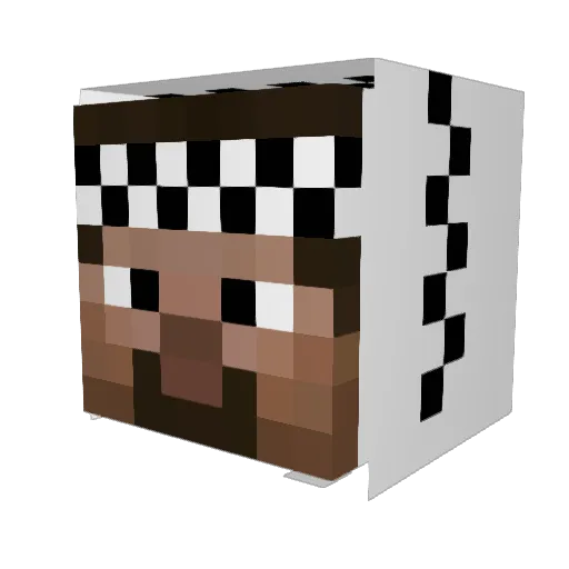 faiisallll Minecraft avatar head, 3D render