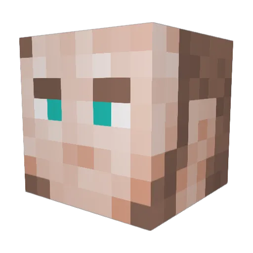 faija Minecraft avatar head, 3D render