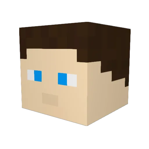failsafe65 Minecraft avatar head, 3D render