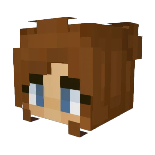 failserum Minecraft avatar head, 3D render