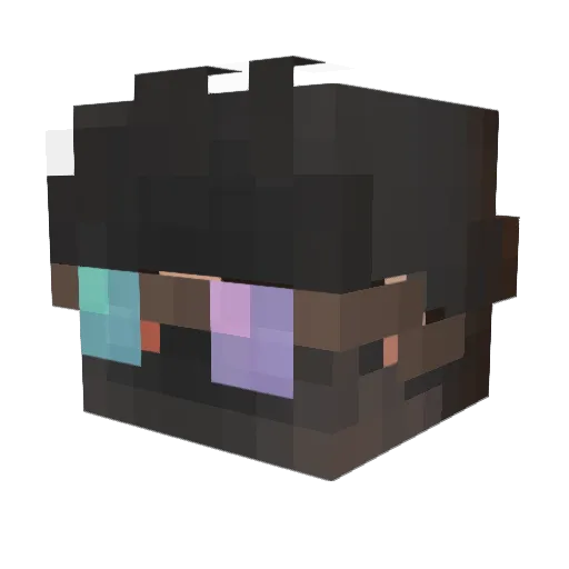 faily_ Minecraft avatar head, 3D render