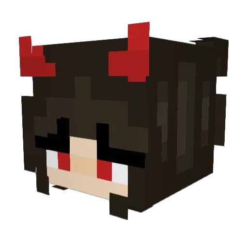 fairie_des Minecraft avatar head, 3D render