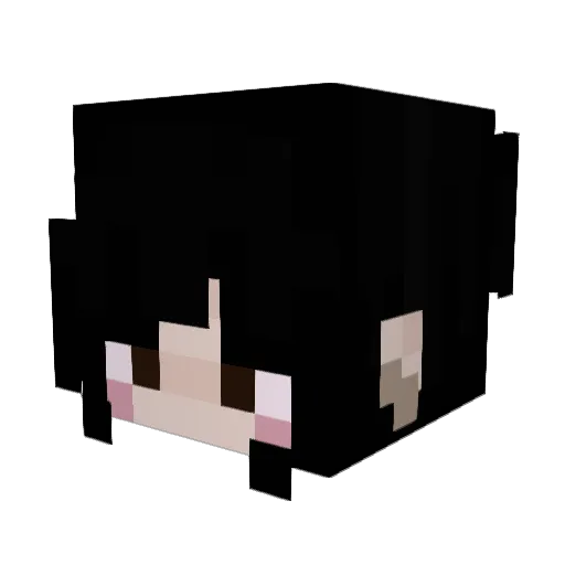 fairiette Minecraft avatar head, 3D render