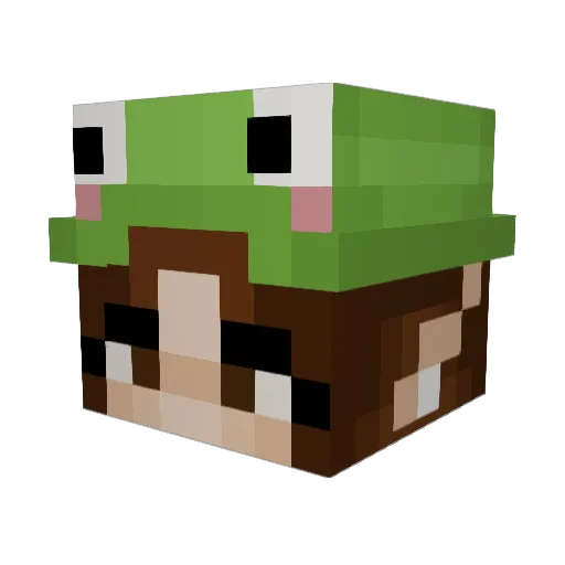 fairiii Minecraft avatar head, 3D render