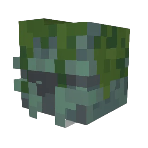 fairwarier Minecraft avatar head, 3D render