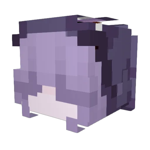 fairyeri Minecraft avatar head, 3D render