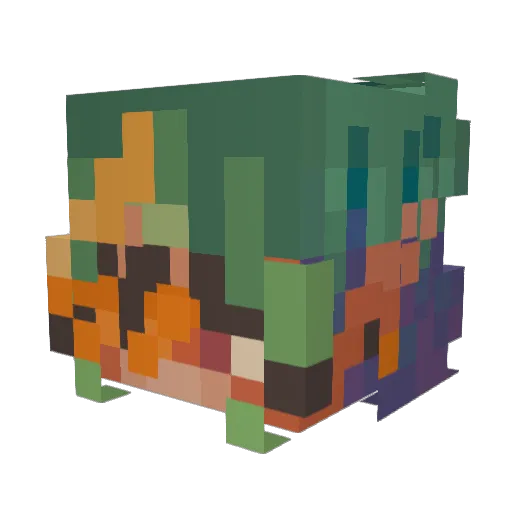 fairykyrie Minecraft avatar head, 3D render