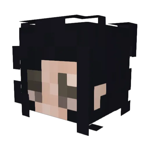 fairylaine Minecraft avatar head, 3D render