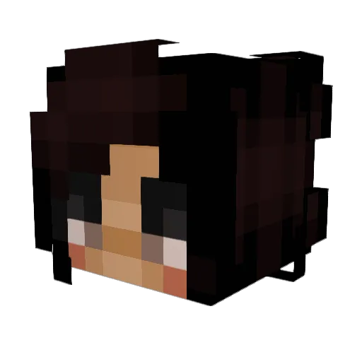 fairymaya Minecraft avatar head, 3D render