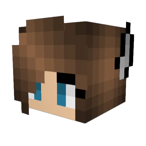 fairytail8 Minecraft avatar head, 3D render