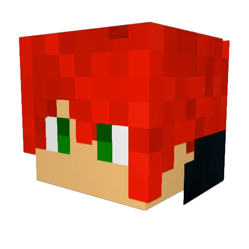 fairytail_mc Minecraft avatar head, 3D render