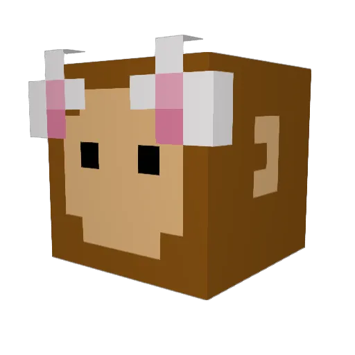 fairyvibin3 Minecraft avatar head, 3D render