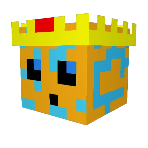 faistontv Minecraft avatar head, 3D render