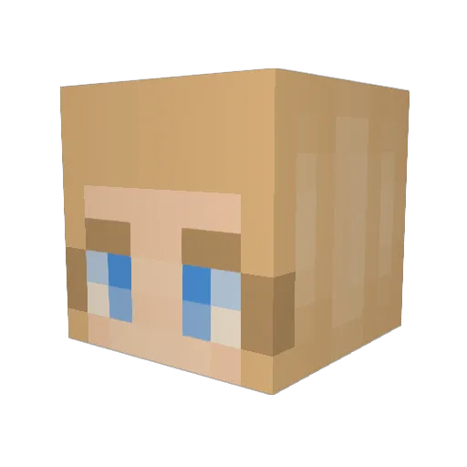 faith_okay Minecraft avatar head, 3D render