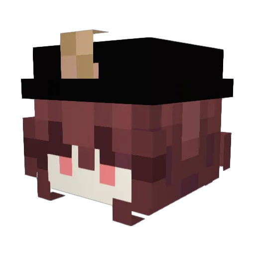 faithmust Minecraft avatar head, 3D render