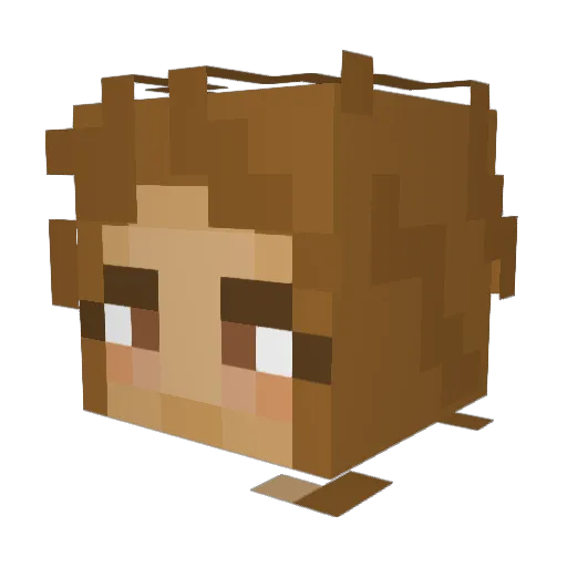 faithtkm Minecraft avatar head, 3D render