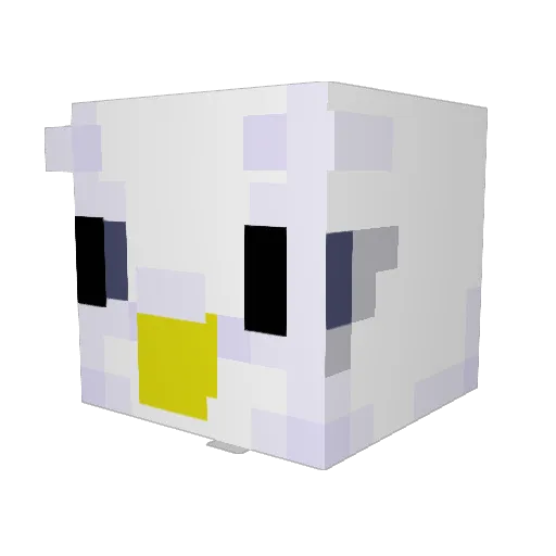 fajowa Minecraft avatar head, 3D render