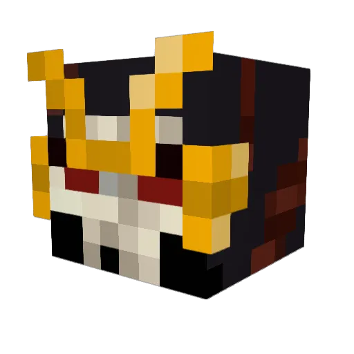 fake_k1 Minecraft avatar head, 3D render