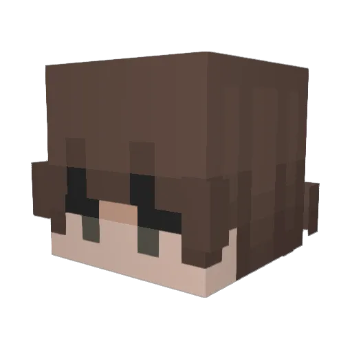 fake_smile05 Minecraft avatar head, 3D render