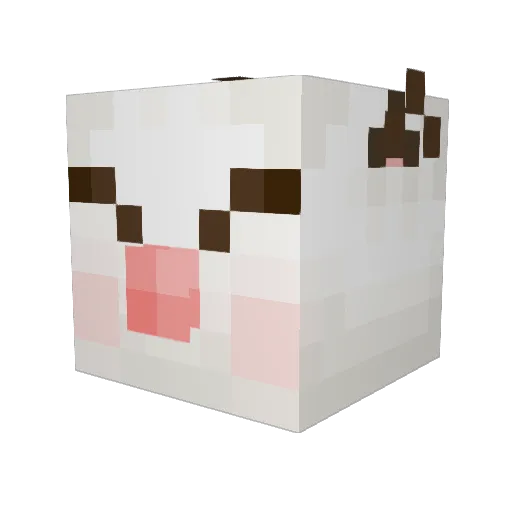 fakechaitea Minecraft avatar head, 3D render