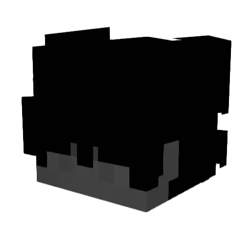 fakeeth Minecraft avatar head, 3D render