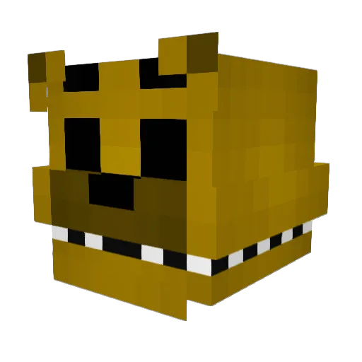 fakefjc Minecraft avatar head, 3D render