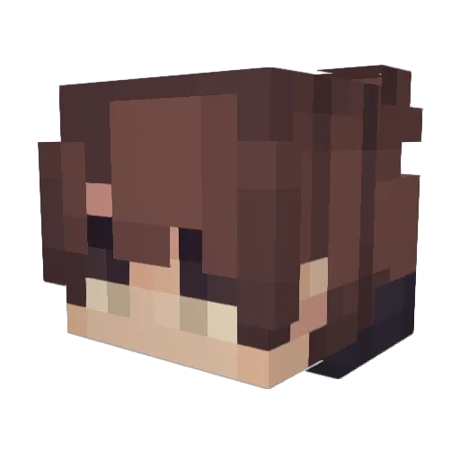 fakhrads Minecraft avatar head, 3D render