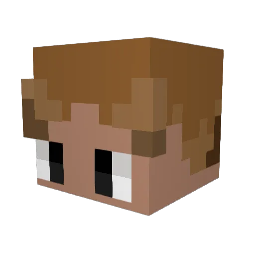 falafeIl Minecraft avatar head, 3D render