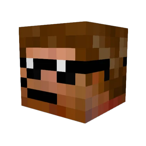 falco713 Minecraft avatar head, 3D render