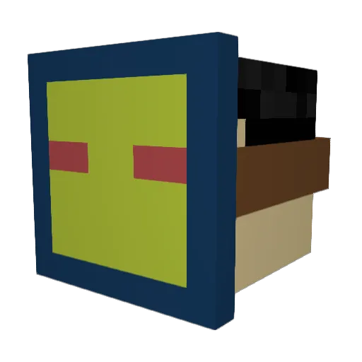 falcom0 Minecraft avatar head, 3D render