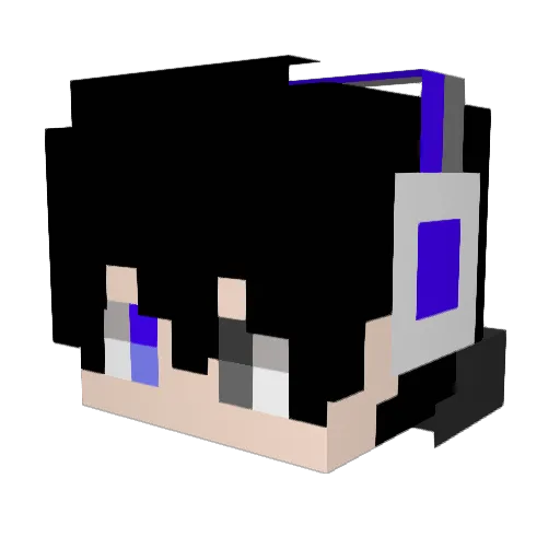 falcon222 Minecraft avatar head, 3D render