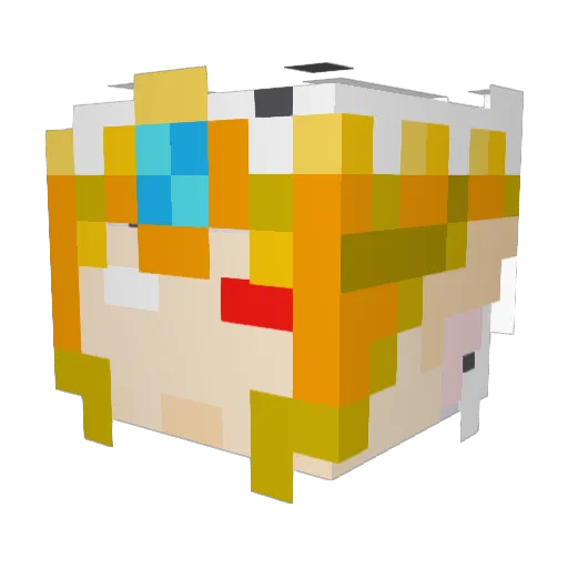falcon_xrader Minecraft avatar head, 3D render