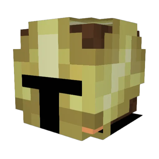 falconiaX Minecraft avatar head, 3D render