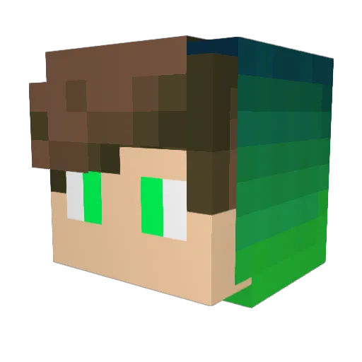 falconypsilon Minecraft avatar head, 3D render