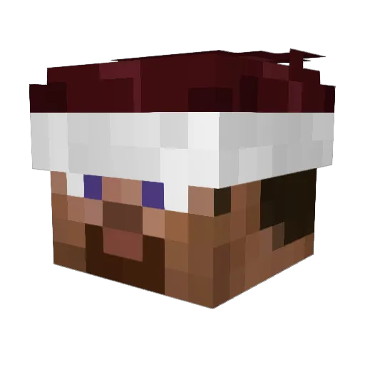 falcrom22 Minecraft avatar head, 3D render